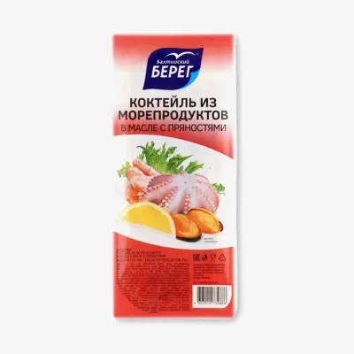 Коктейль Балтийский Берег из морепродуктов в масле пряностями 200 г