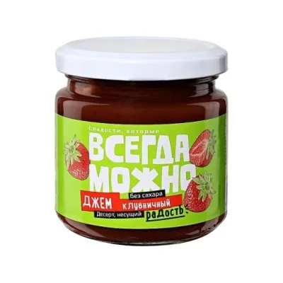 Джем Всегда можно клубника, 200 г