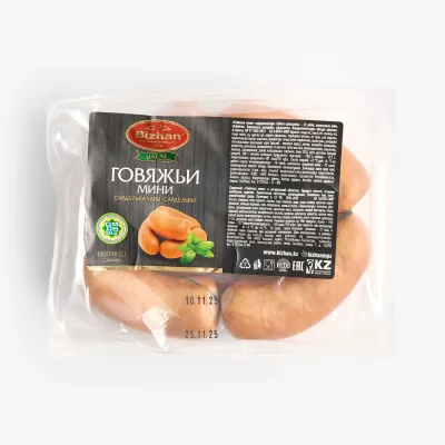 Сардельки Bizhan говяжьи мини 0.400-0.460, кг