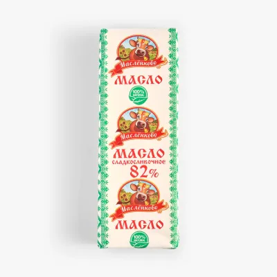 Масло Масленково сладкосливочное 82% 400 г