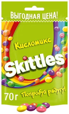 Конфеты драже Skittles Кисломикс 140 г