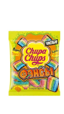 Жевательный мармелад Chupa Chups «Фэнсы» Кислые со вкусом фруктов, 70 г