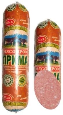 Колбаса ШАХ Прима Мусульманская полукопченая,