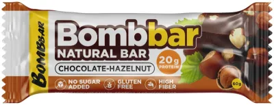 BombBar батончик протеиновый  шоколад, фундук 1 шт