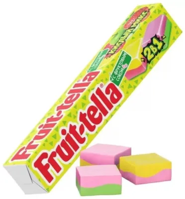 Конфеты жевательные Fruit-tella кислый микс 41 г