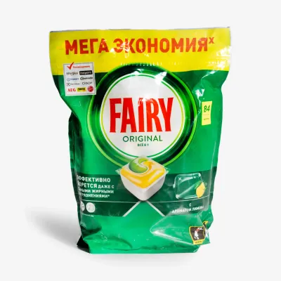 Капсулы Fairy All in 1 лимон для посудомоечных машин, 84 шт