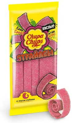 Мармелад Chupa Chups Страйпсы кислые жевательный 120 г