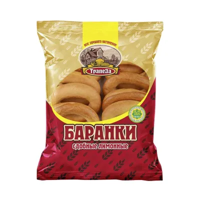 Баранки Трапеза сдобные  Лимонные 400 г