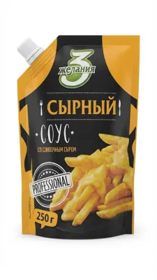 СЫРНЫЙ СОУС СО СЛИВОЧНЫМ СЫРОМ «3 ЖЕЛАНИЯ» (PROFESSIONAL, 250 Г)