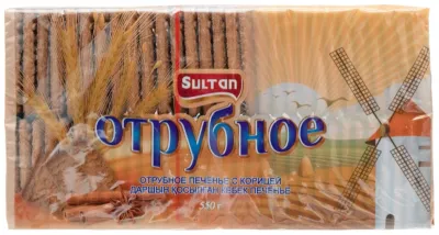 Печенье Султан отрубное с корицей 550 г