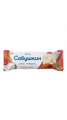Глазированный сырок «Савушкин. Кокос-миндаль»
