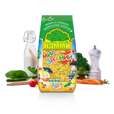Макароны "Кэмми мир знаний" детские, 250гр
