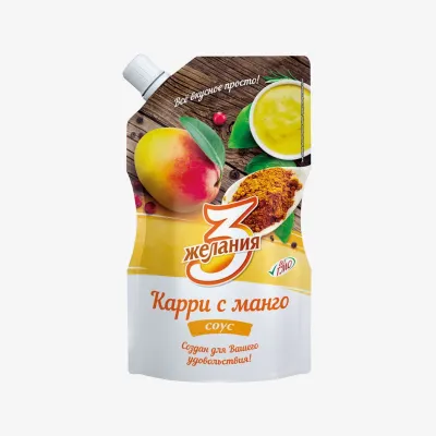 Соус 3 Желания Карри с манго 250 г