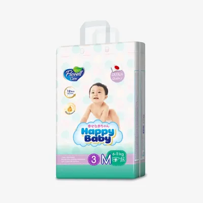 Подгузники Flovell care детские размер №3 (m) 6-11 кг 62 шт