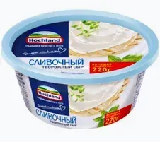 Сыр творожный сливочный  Hochland 220 гр.