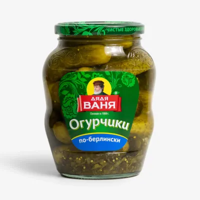 Огурцы Дядя Ваня маринованные по-берлински 680 г