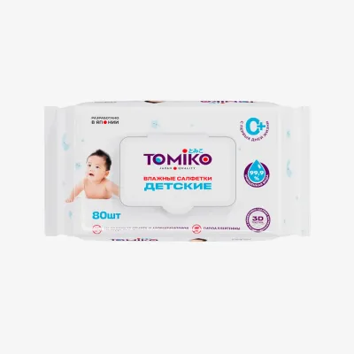 Влажные салфетки Tomiko 80шт