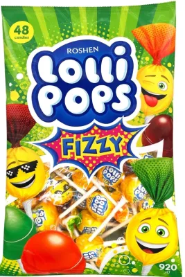 Roshen LolliPops Fizzy 920 г