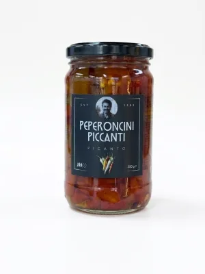 ОСТРЫЙ КРАСНЫЙ ПЕРЕЦ ПЕПЕРОНЧИНИ PEPERONCINI PICCANTI PICANTO (350 МЛ)