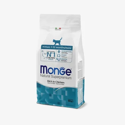 Корм Monge dry food сухой, для котят от 1 до 12 месяцев, 400 г