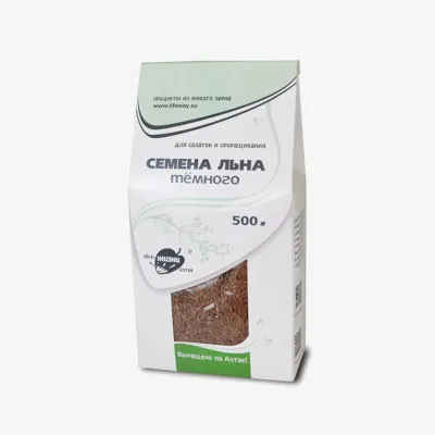 Семена льна Образ Жизни темные 500 г