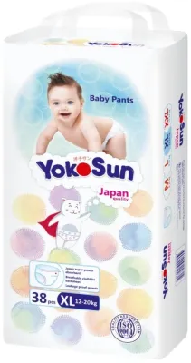 Подгузники-трусики YokoSun XL 12-20 кг 38 шт