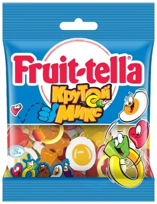 Мармелад Fruit-tella Крутой микс с фруктовым соком  жевательный 70 г