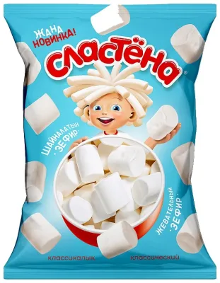 Сластена зефир ваниль 75 г