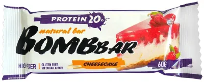 Bomb Bar батончик протеиновый малиновый чизкейк 1 шт