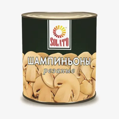 Шампиньоны Solato резаные 425 мл