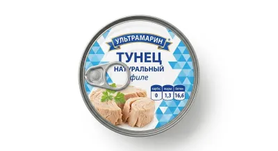 Натуральный тунец (филе в собственном соку) 185 гр