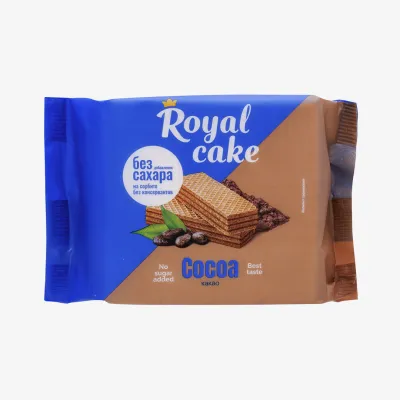 Royal Cake вафли какао без сахара 120 г