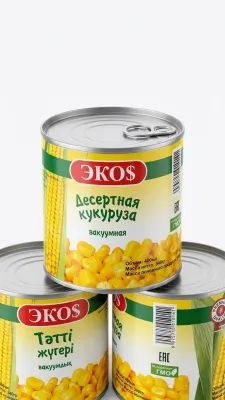 Десертная кукуруза вакуумная «ЭКО$» 400мл