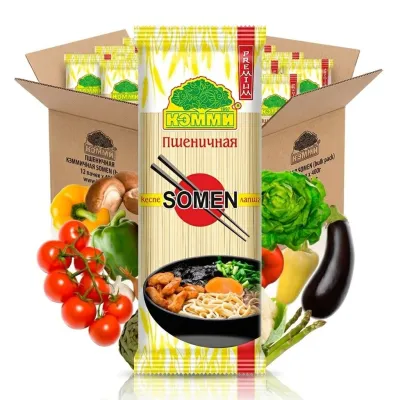 Лапша "Кэмми пшеничная Сомен", коробка 30шт