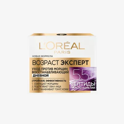 Крем L'Oreal Paris Возраст Эксперт 55+ для лица антивозрастной дневной против морщин 50 мл