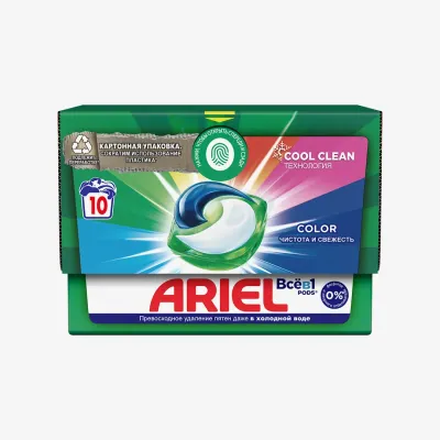 Капсулы для стирки Ariel Pods Всё-в-1 Color, 10 шт