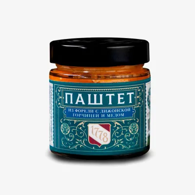 Паштет 1778 из форели с дижонской горчицей и мёдом, 170 г