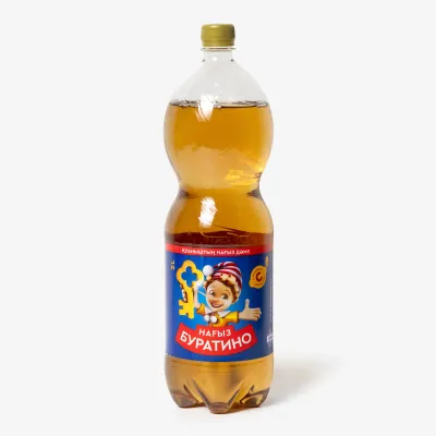 Лимонад Настоящий Буратино сильногазированный, 2 л