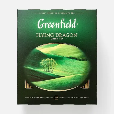 Чай Greenfield Flying Dragon зеленый 100 пакетиков