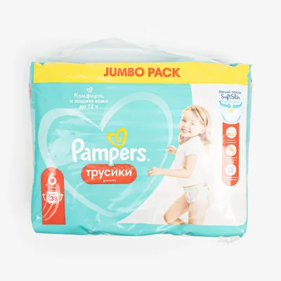 Подгузники-трусики Pampers Extra Large 6 (15+ кг) 38 шт