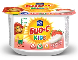 БИО-C KIDS ложковой йогурт Клубника 2,5% 110 мл