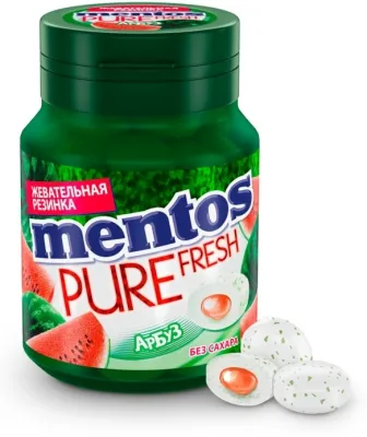 Жевательная резинка Mentos Pure Fresh арбуз 36 шт