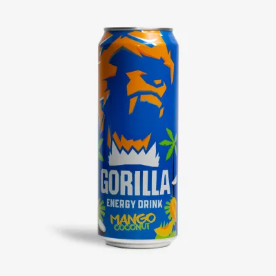 Напиток Gorilla Mango Coconut энергетический 450 мл ж/б
