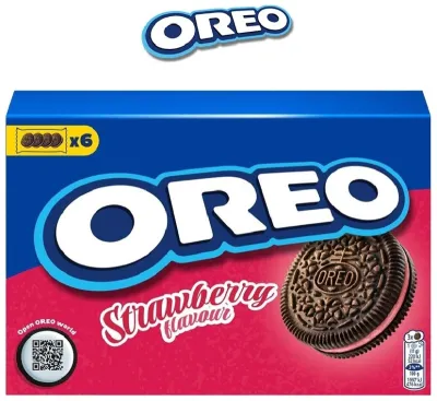 Печенье Oreo с какао и клубничной начинкой 228 г