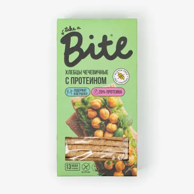 Хлебцы Bite хрустящие с протеином чечевичные, 100 г
