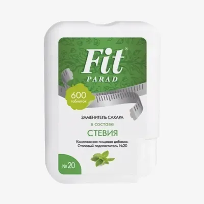 Заменитель сахара Fit Parad №20 600 шт, 36 г