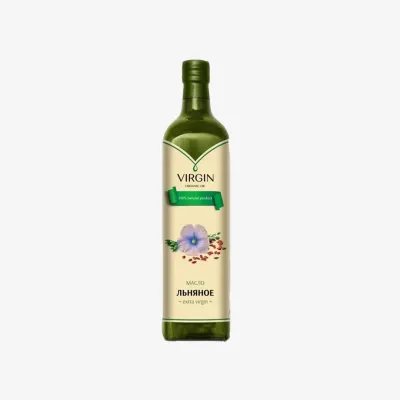 Масло Virgin Organic Oil Льняное нерафинированное первого холодного отжима 250 мл