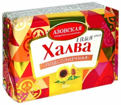 Азовская кондитерская фабрика халва подсолнечная 350 г
