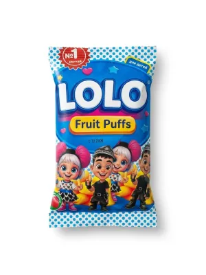 LOLO Fruit Puffs фруктовые воздушные палочки для детей 40г 