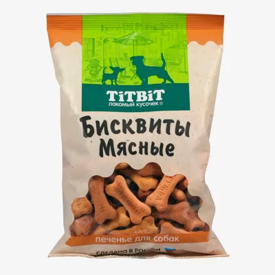 Лакомство Titbit Бисквиты мясные печенье для собак 500 г